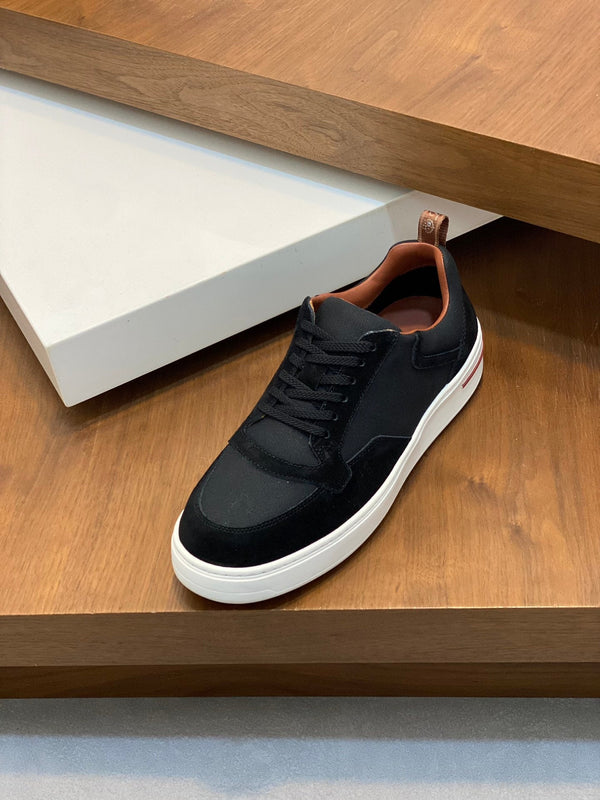 LP NEWPORT WALK SNEAKERS BLACK AND ANCHOR SUEDE