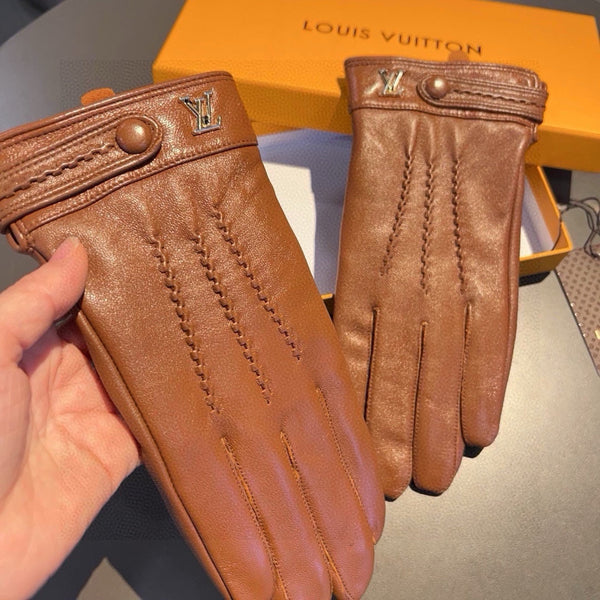 GLOVES IN BRONZE BROWN LAMBSKIN 456343