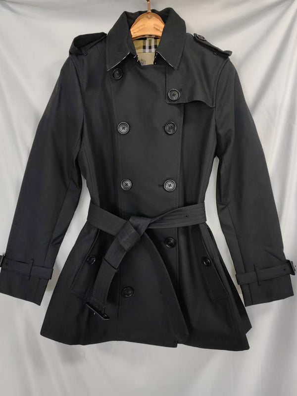 Bur 25 Chelsea Short Coat Black Cotton 220426
