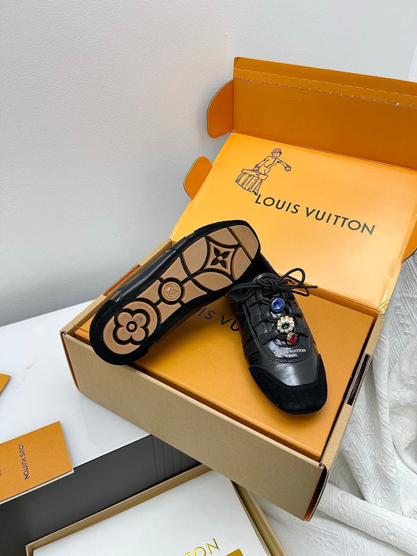 LV Sneakerina Sneaker With Vivienne Black Naplak 611098