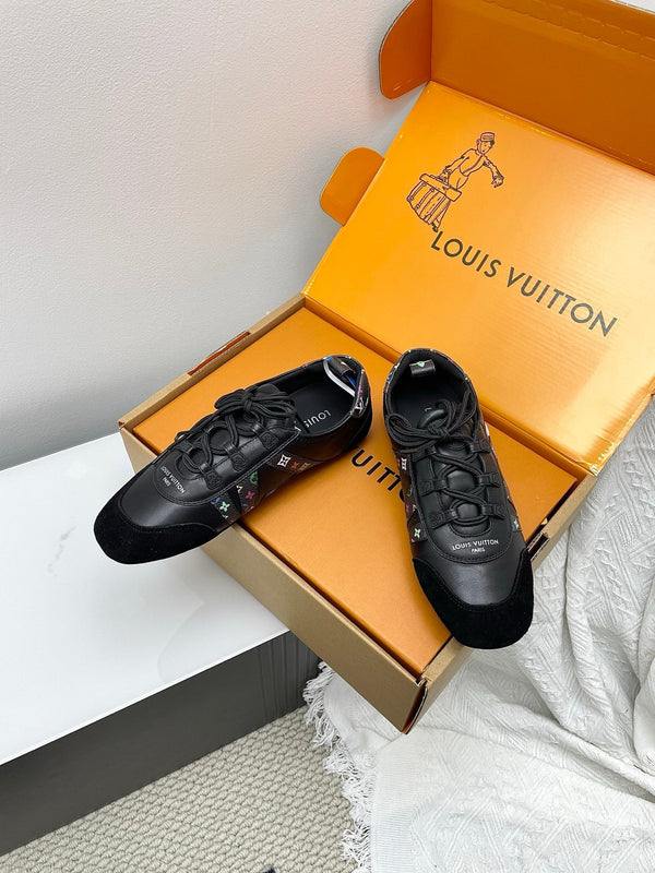 LV x TM Sneakerina Black Suede Cowhide 611115