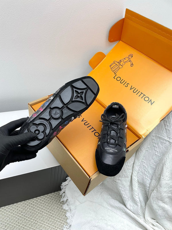 LV x TM Sneakerina Black Suede Cowhide 611115