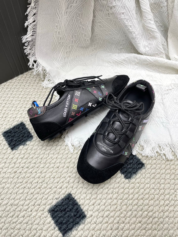 LV x TM Sneakerina Black Suede Cowhide 611115