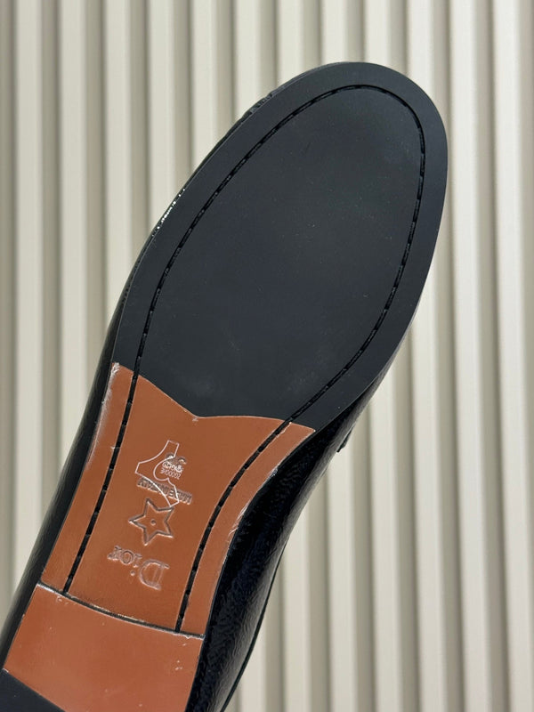 CD Time Loafer Black Glossy Calfskin 561786