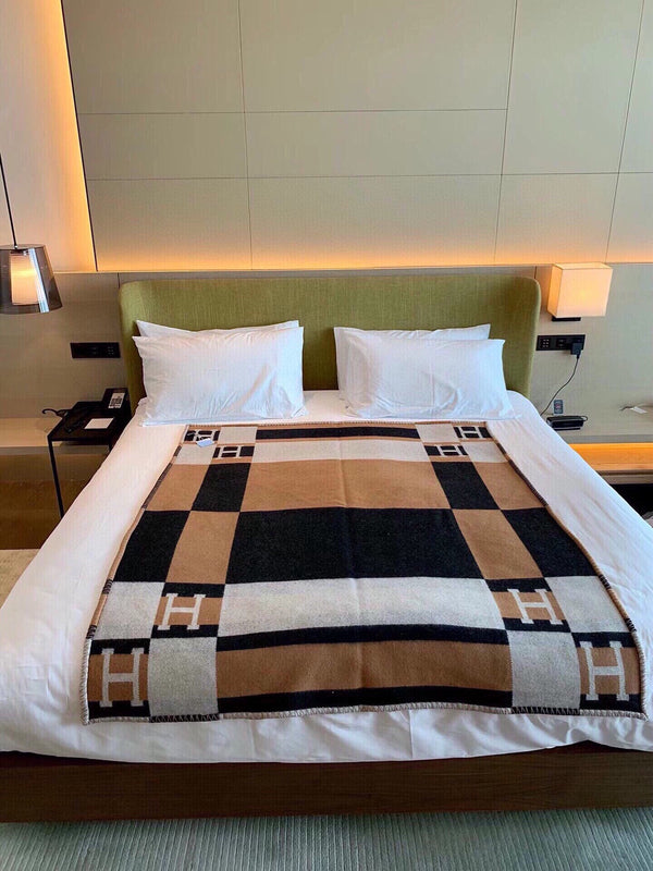 BLANKET 170 CM IN COLORFUL WOOL AND CASHMERE 118341