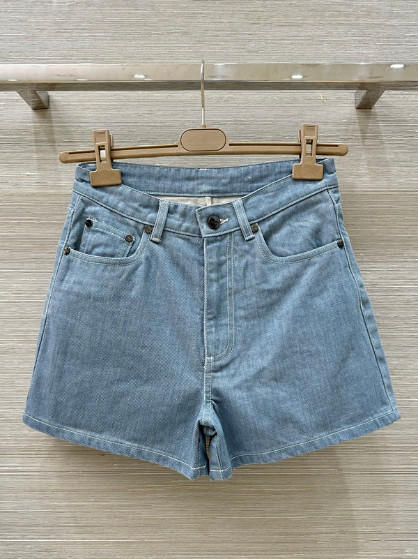 Fendi 25 Short Haze Blue Cotton