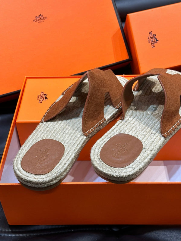 HM ANTIGUA ESPADRILLE SANDAL CLAY SUEDE