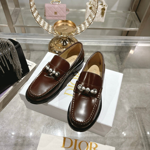 CD 25 Loafers Yellow Brown Patent Leather 306930