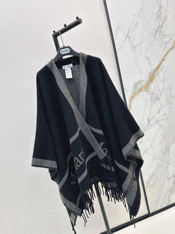 MAX MARA 25S JACQUARD CAPE COAT 007