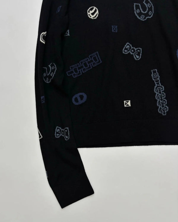 HERMES 25S WOOL-LINED SWEATER 185