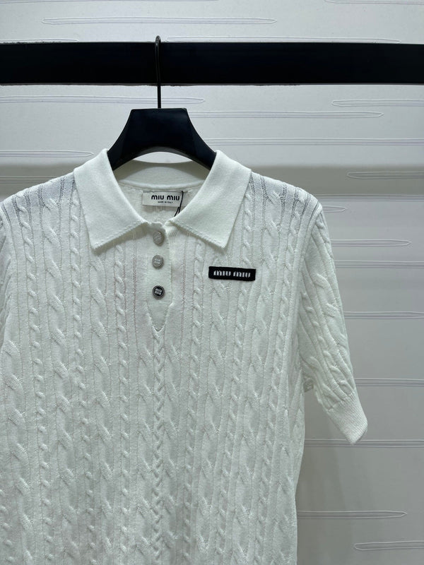 Miumiu 2026 Polo Shirt Wool
