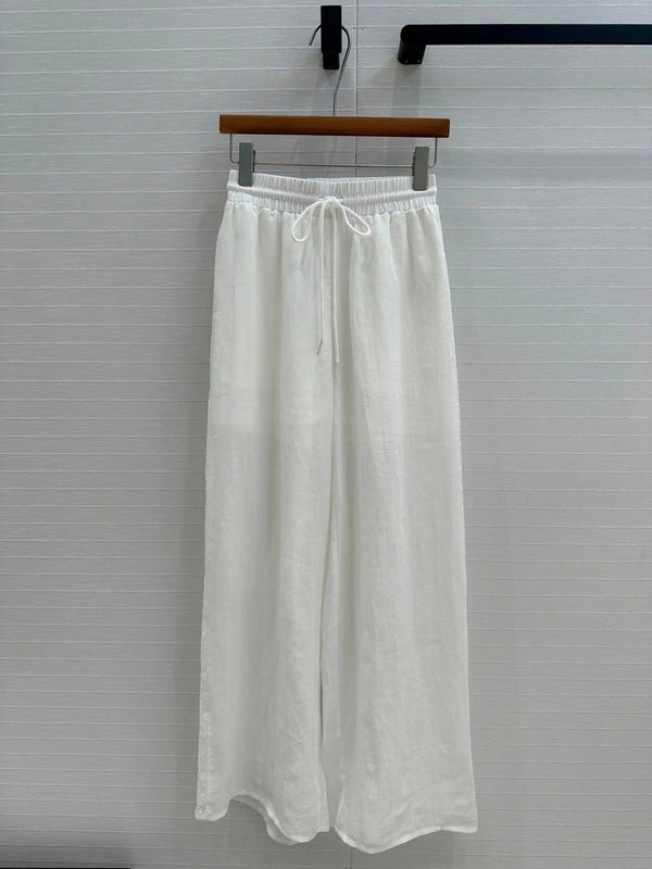 ZIMMERMANN LINEN LACE PANTS 276101