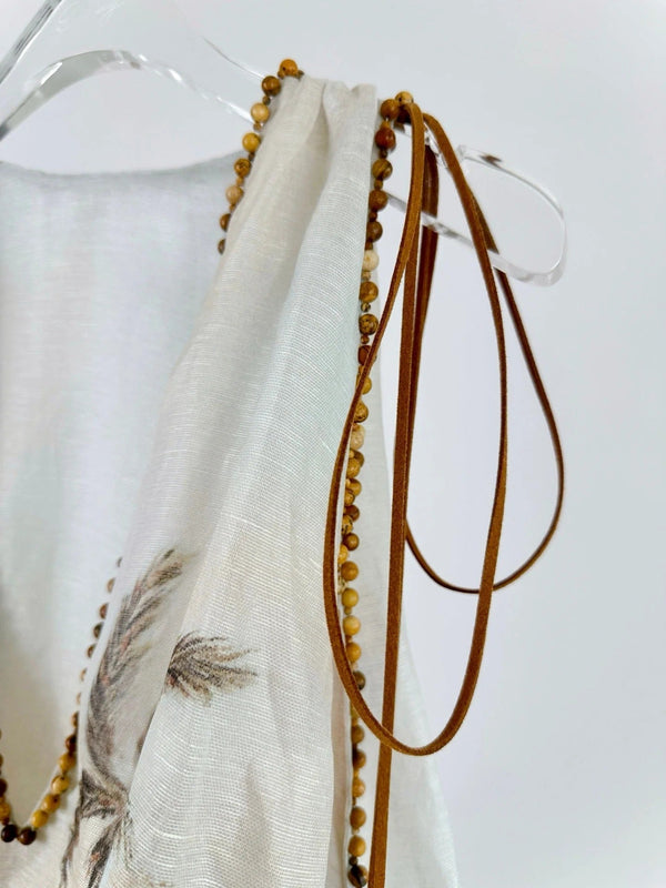 ZIMMERMANN BALANCE DEEP V-NECK MINI DRESS 270315